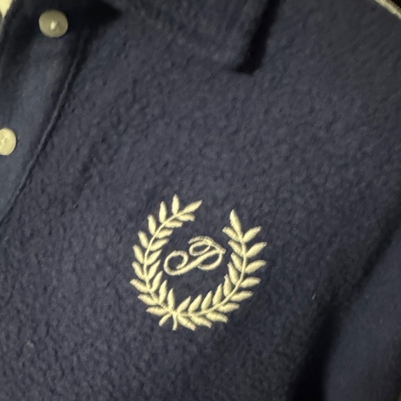 PINK Victoria's Secret Blue Polo Sweatshirt - Picture 2 of 6